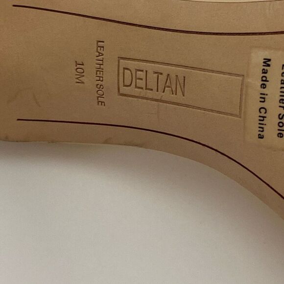 Deltan Women's Beige Synthetic Jelly Strap Stiletto Heels Size 10M - Picture 4 of 8